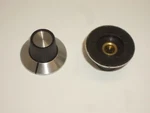 Net KN10 Chrome Skirted Instrument Dial Knob W/ Line & Insert 1-1/8"DX3/4"H 2PCS. Fixed Price $11.95.