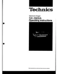 Technics SX-3900A Electronic Organ Owners Instruction Manual Reprint. Fixed Price $22.24.