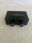 4 Way Rca Audio Switch Bi Directional Stereo Selector Box No Power. Fixed Price $19.99.