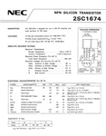 Lot Of Nec Npn 2SC1674 Silicon Transistors Rf Amp / Oscillator Brand New. Fixed Price $24.99.