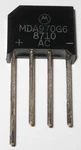 Motorola Amp Volt Low Profile Bridge Rectifier - Inline Compact. Fixed Price $7.95.