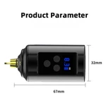 Wireless Tattoo Machine Rca Power Battery Pack With Switch Control Line 1200MAH. Fixed Price $19.99.