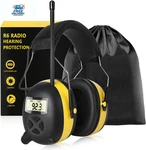 Am Fm Radio Ear Muffs 30DB Noise Reduction Headphones W/ Display Aux. Fixed Price $52.17.