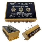 Calrad 40-648 Vtg Trinaural Stereo Speaker Selector Japan 3 Toggles Untested. Fixed Price $36.95.