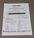 Mitsubishi Stereo Receiver DA-R7 Service Manual D-4281. Fixed Price $64.95.