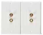 Set Of Pyle Home PHRCA2 Dual Stereo Wall Plates For Speakers. Fixed Price $13.99.