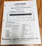 Mitsubishi DA-R7 Receiver Service Manual Original. Fixed Price $12.50.