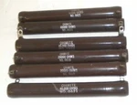 6- Vintage Ohmite 40,000 No. 0621 Resistors Enameled Porcelain Lug Type. Fixed Price $29.99.