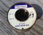 Western Electric At 6157 Awg 24 Gage Tinned Copper Lashing Wire 1.3 Pound Roll. Fixed Price $27.49.
