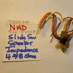Nad 526-52205 Slide Switch Speaker Impedance 7225 Stereo Receiver. Fixed Price $10.97.