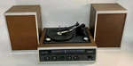 Vintage Jcpenney 1316 Walnut Wood Am/fm Stereo Tuner Turntable W/ Speakers (vid). Fixed Price $179.99.
