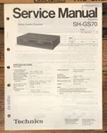 Technics SH-GS70 Equalizer Service Manual *original*. Fixed Price $14.97.