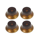 Fleor 4PCS Brown Guitar Knobs Volume Tone Control With Hot Top Shape For Lp Sg. Fixed Price $9.99.