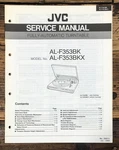 Jvc AL-F353 Record Player / Turntable Service Manual *original*. Fixed Price $19.97.