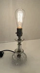 Antique 1930S Boudoir Glass Lamp W/ Ge Mazda Edison Stem Bulb Leviton Socket.. Fixed Price $157.50.