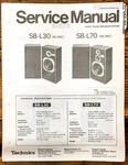 Technics SB-L30 SB-L70 Speaker Service Manual *original*. Fixed Price $9.97.