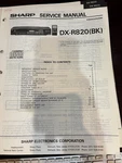 Orig. Sharp DX-R820BK DXR820 Repair & Service Manual *original*. Fixed Price $19.99.