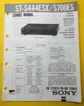 Sony ST-S444ESX Original Service Manual Free Shipping. Fixed Price $18.00.