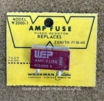Nos New Wep Workman W2000-1 Fused Resistor For Vintage Electronic Equipment. Fixed Price $14.90.