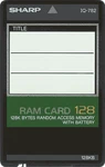 Sharp Ram Expansion Card For Select Wizard Organizers (IQ-782). Fixed Price $99.99.