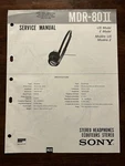 Sony Stereo Headphones Service Manual Original Genuine Oem. Fixed Price $29.99.