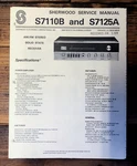 Sherwood S7110B S7125A S-7110B S-7125A Receiver Service Manual *original*. Fixed Price $24.97.