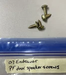 2004 05 06 07 08 Mitsubishi Endeavor Passenger Front Door Speaker Screws. Fixed Price $19.99.