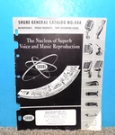Shure General Catalog No. 44A Microphones Phono Tape Recording Heads. Fixed Price $10.95.