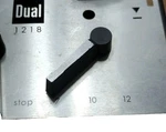 Dual 1218 Turntable - Record Size Selector Lever 7 10 Bar Spring Parts. Fixed Price $16.97.
