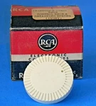 Vintage Rca 77501 Control Knob With Retaining Spring - Ivory Plastic Nos. Fixed Price $9.99.