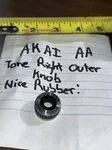 Vintage Outer Tone Knob For Akai AA-910DB AA-920-AA930-AA940 Receivers. Fixed Price $27.00.