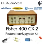 Fisher 400-CX-2 Full Restoration Repair Service Rebuild Kit Capacitor. Fixed Price $165.00.