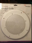 Nos Vtg Radio Shack 8" White Metal Ceiling Speaker Grille Commercial Audio. Fixed Price $11.93.