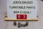 Bsr C123.B1 Turntable Vibration Springs. 4 Piece Kit Tested Parting Out C123.B.1. Fixed Price $10.99.