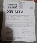 Pioneer Factory Service Manual XR-MT3 Cd Receiver Original Repair. Fixed Price $9.00.