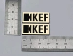 Kef Speaker Badge Emblem Logo Premium 3D Gold Pair With Self Stick Adhesive. Fixed Price $9.95.