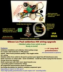 Paul Studio Solderless Wiring Upgrade Cts Long Shaft Pots +short Switch. Fixed Price $154.00.