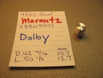 Marantz 288615401 Dolby Knob 4240 Quad Stereo Receiver. Fixed Price $8.48.