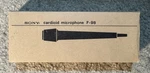 New Nos Sony Cardioid Dynamic Microphone F-98 With Box. Fixed Price $16.99.
