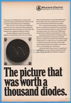 1969 Western Electric Oscilloscope Picture Was Worth Thousand Diodes Ad. Fixed Price $10.99.