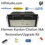 Harman Kardon Citation 16A Restoration Repair Service Rebuild Capacitor Kit. Fixed Price $235.00.