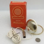 Vintage Philips Gold Microphone El 3750-10 Mikrophon Holland With Box Untested. Fixed Price $24.99.