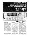 Rotel RA-1312 Amplifier Owners Manual. Fixed Price $22.24.