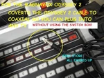 Type 1 Magnavox Odyssey 2 Television Tv Rf Video Cable Connector Switch Box. Fixed Price $15.95.