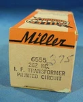 Nos Nib Miller 6555 Nom Freq 262 Khz. Universal Input I.f Transformer Rf If Coil. Fixed Price $24.99.