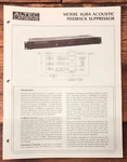 Altec Model 1620A Acoustic Suppressor Service Manual *original*. Fixed Price $14.97.
