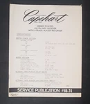 Capehart Chassis 2000043 Service Publication Am/fm Mpx Receiver 8 Track Recorder. Fixed Price $14.99.