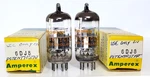 Beautiful Matched Pair Of Amperex ECC88 6DJ8 Orange Globe Getter Heerlen 1968. Fixed Price $150.00.