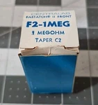 Centralab Fastatch Ii Front F2-1MEG Megohm Taper C2. Fixed Price $29.99.