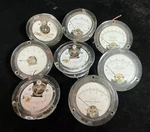 Vintage Western Electric Panel Meter Lot Amperes Volts Db Telephone Equipment. Fixed Price $95.00.